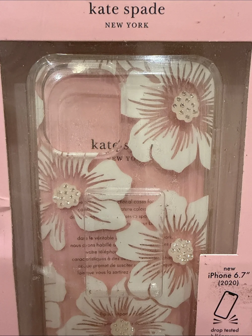 kate spade Pink Floral Hard Shell iPhone Case